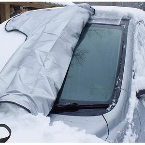 Zebra Print Car Windshield Snow Cover